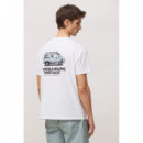 Camisetas Camiseta BLUE BANANA Unisex Drive White