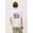 Camisetas Camiseta BLUE BANANA Unisex Drive White