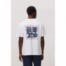 Camisetas Camiseta BLUE BANANA Unisex Glance White