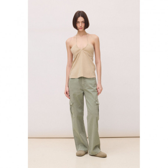 Top BLUE BANANA Mujer Vibe Camel