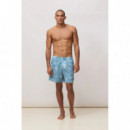 Pantalón Corto Bañador BLUE BANANA Hombre Fade Sage