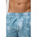 Pantalón Corto Bañador BLUE BANANA Hombre Fade Sage