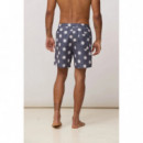 Pantalón Corto Bañador BLUE BANANA Hombre Soleil Antracita