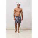 Pantalón Corto Bañador BLUE BANANA Hombre Soleil Antracita