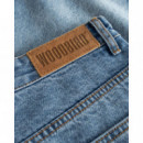 Pantalones Cortos WOODBIRD Rami Washed Blue