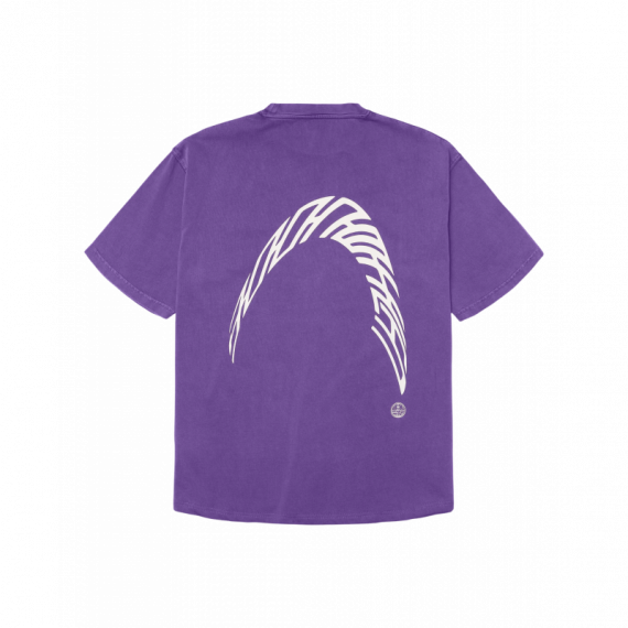 Camisetas Hombre Camiseta WOODBIRD Wbbaine Warp Acid Washed Purple