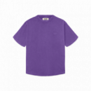 Camisetas Hombre Camiseta WOODBIRD Wbbaine Warp Acid Washed Purple