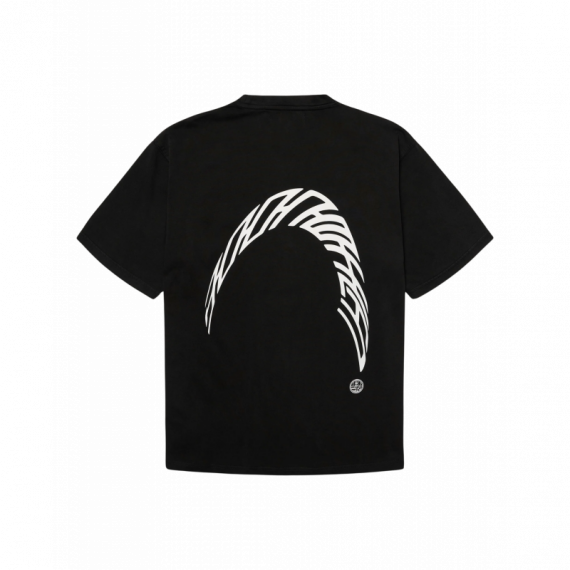 Camisetas Hombre Camiseta WOODBIRD Wbbaine Warp Acid Washed Black