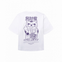 Camisetas Hombre Camiseta WOODBIRD Wbbaine Lucky White