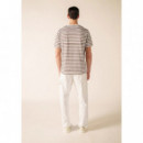 Camisetas Hombre Camiseta SAINT JAMES Plouider Neige Expresso