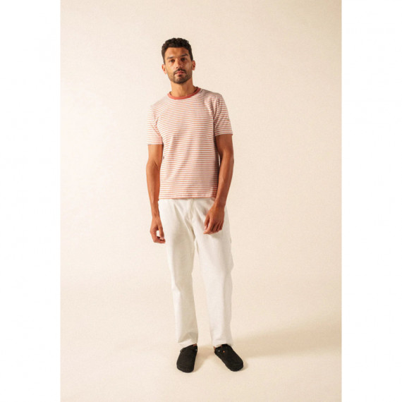 Camisetas Hombre Camiseta SAINT JAMES Plouhinec Neige Argile