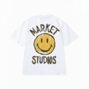 Camisetas Hombre Camiseta MARKET STUDIOS Smiley Doodle White