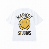 Camisetas Hombre Camiseta MARKET STUDIOS Smiley Doodle White