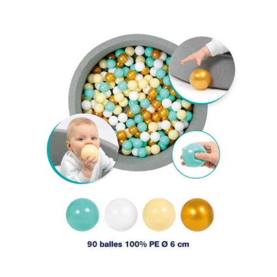 Bolsa 90 Pelotas Colores Mixtos  LUDI