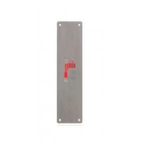 Placa Ciega Inox 300 X 80 Mm - Modelo 7000