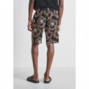 Pantalones Cortos Regular Fit de Algodón con Estampado Floral de ANTONY MORATO
