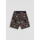 Pantalones Cortos Regular Fit de Algodón con Estampado Floral de ANTONY MORATO