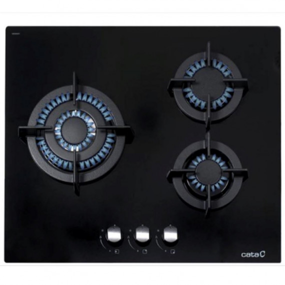 CATA CCI6021BK 3F Encimera Cristal Gas
