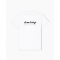 Camiseta ARMANI EXCHANGE Logotipo Strass Blanca