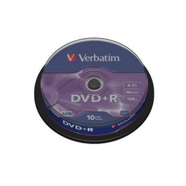 VERBATIM Lata 10 Pcs DVD+R 16x
