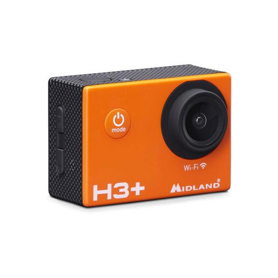 MIDLAND Camara Deportiva Accion H3+ Wifi Full HD Naranja