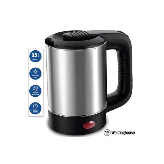 WESTINGHOUSE Hervidor de Agua Pequeño para Viajes 0.5L 600W WKWK001