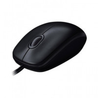 LOGITECH Raton con Cable M100 USB Negro