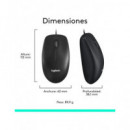 LOGITECH Raton Con Cable M100 Usb Negro