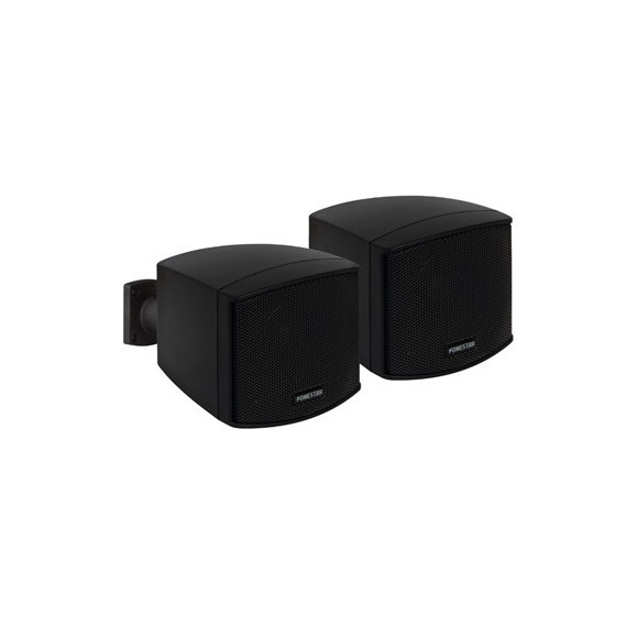 FONESTAR Pareja De Altavoces Baja Impedancia 25WMax,12WRMS CUBE-62 Negro