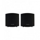 FONESTAR Pareja De Altavoces Baja Impedancia 25WMax,12WRMS CUBE-62 Negro