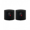 FONESTAR Pareja De Altavoces Baja Impedancia 25WMax,12WRMS CUBE-62 Negro