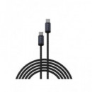 DEVIA Cable Datos Y Carga Tipo C M/M PD 60W 3Mtrs Negro