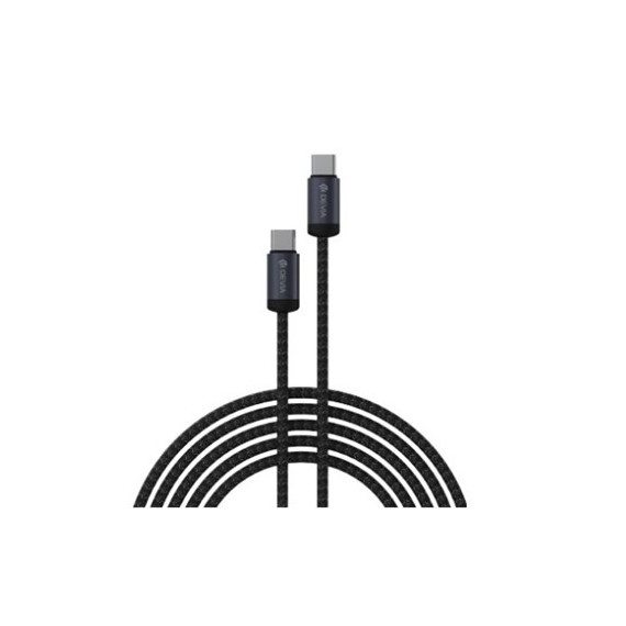 DEVIA Cable Datos Y Carga Tipo C M/M PD 60W 3Mtrs Negro