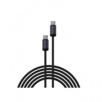 DEVIA Cable Datos y Carga Tipo C M/m Pd 60W 3MTRS Negro