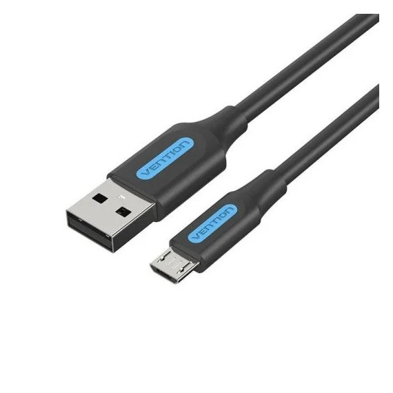 Cable VENTION Usb-a 2.0 - Micro USB 60W 480MBPS 1.5M Black