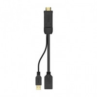 Cable Conversor 4K AISENS Hdmi/macho - Displayport/hembra 10W 10CM Black