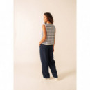 Camisetas Mujer Chaleco SAINT JAMES Gouville Ecru / Marine