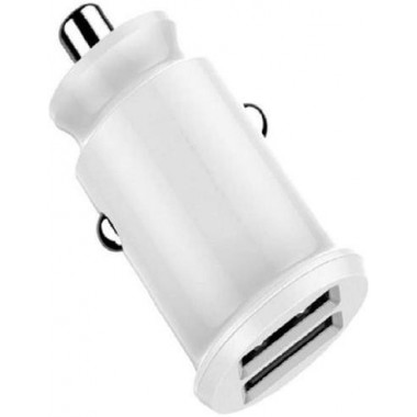 DEVIA Cargador Coche 3.1A Blanco 2XUsb Blanco