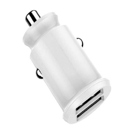 DEVIA Cargador Coche 3.1A Blanco 2XUsb Blanco