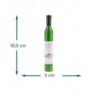 OUT OF THE BLUE Paraguas Diseño Botella Vino Blanco