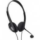 TRUST Auricular de Casco Con Microfono Para PC  Con Cable Jack 3.5mm 1.8Mtrs Negro 24659-02