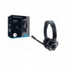 CONCEPTRONIC Auricular de Casco Con Microfono POLONA Con Cable Para PC ,Jack 3.5mm Negro POLONA02B