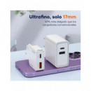 IDUSD Cargador Red Usb-A Y Tipo C GaN 20W D310B Blanco