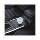 IDUSD Cargador Coche Con 1xUsb/1xTipo C 38W F50B Blanco