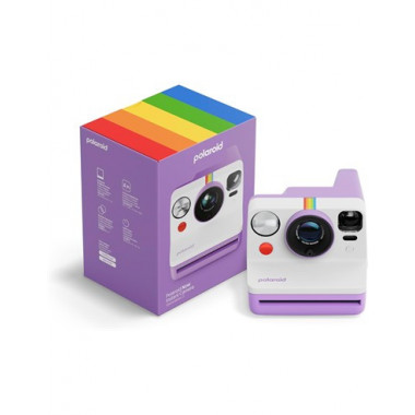 POLAROID Camara Instantanea Analogica Now Azul 362 con Bateria Recargable Purpura