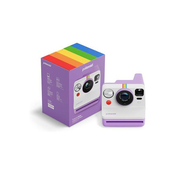 POLAROID Camara Instantanea Analogica Now Azul 362 con Bateria Recargable Purpura