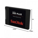 SANDISK Disco Duro Solido SSD PLUS 1TB Interno 2.5" Sata 545MB/s SDSSDA-1TOO-G28