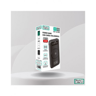 STOCK LIDER Bateria Externa 12000Mah Inalambrica SL10045