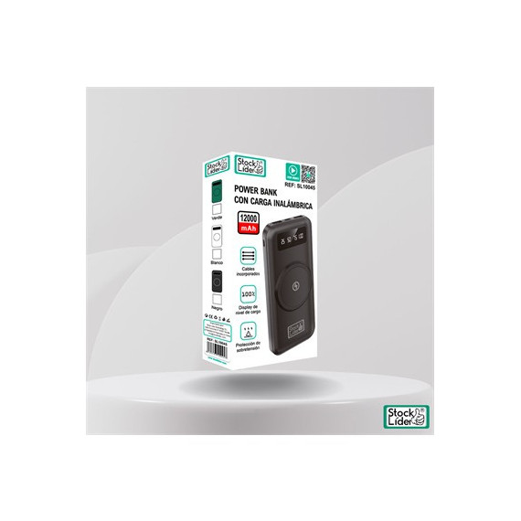 STOCK LIDER Bateria Externa 12000Mah Inalambrica SL10045