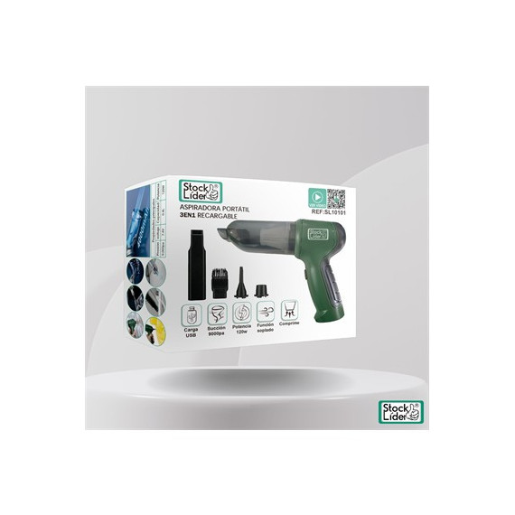 STOCK LIDER Aspiradora Portatil Recargable 3 En 1 SL10101